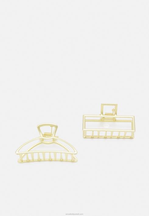 femei Pachet de 2 accesorii pentru coafat auriu Anna Field22842668