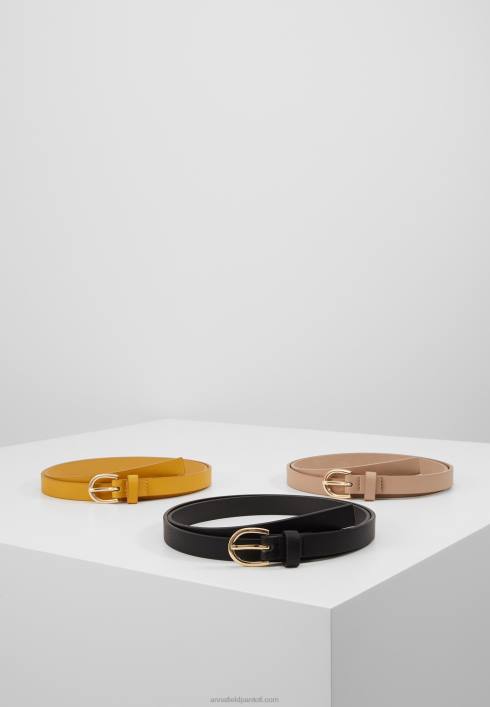 femei Pachet de 3 centuri de talie negru/galben/rosu Anna Field22842777