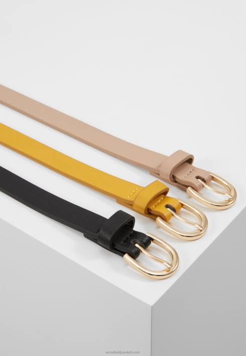 femei Pachet de 3 centuri de talie negru/galben/rosu Anna Field22842777