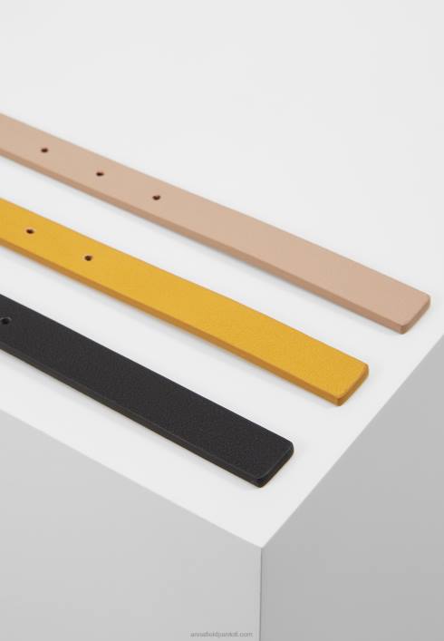 femei Pachet de 3 centuri de talie negru/galben/rosu Anna Field22842777