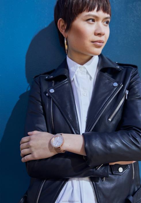 femei ceas de culoare auriu roz Anna Field22842786