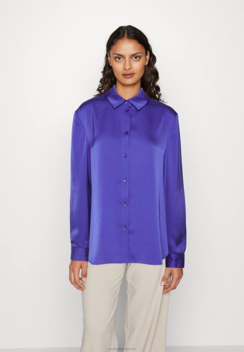 femei bluză cu nasturi albastru închis Anna Field2284674