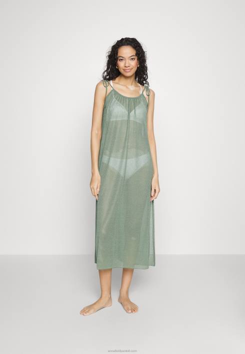 femei rochie de plaja cu bretele simple accesoriu de plaja kaki Anna Field2284752