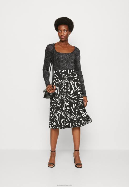 femei fustă a linie neagră/albă Anna Field2284788