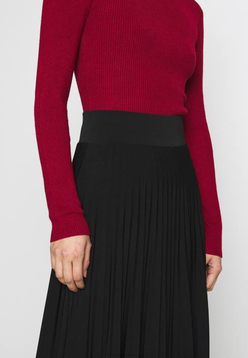 femei plisse fustă midi a-line fustă a-line neagră Anna Field2284782