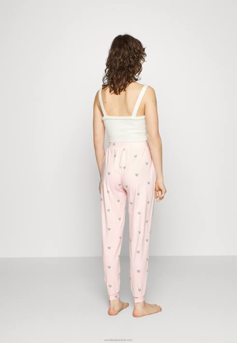 femei Pachet 2 pantaloni de pijama roz/gri Anna Field22841076