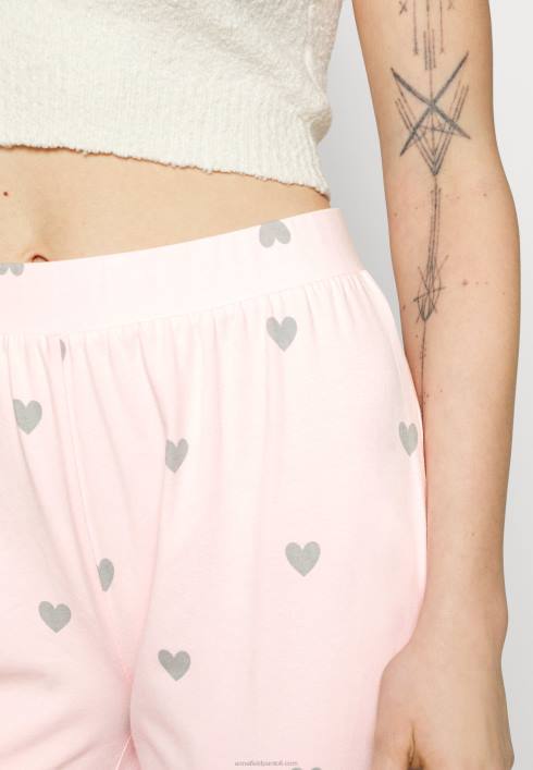 femei Pachet 2 pantaloni de pijama roz/gri Anna Field22841076