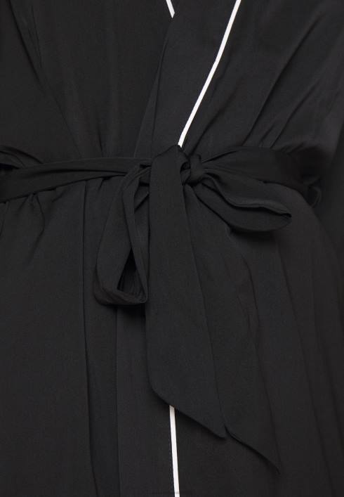 femei halat amanda din satin halat negru Anna Field22841088