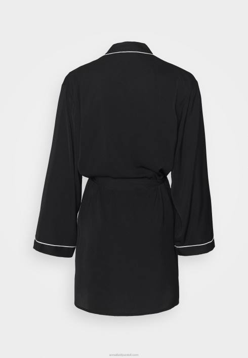 femei halat amanda din satin halat negru Anna Field22841088