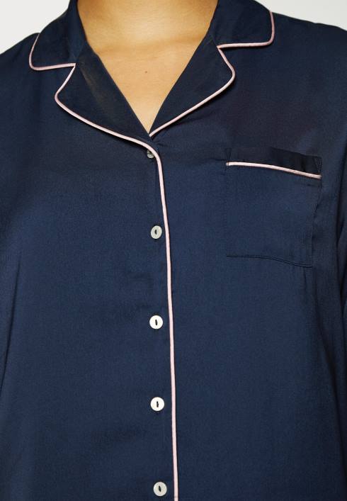 femei set pijama cu maneca lunga scurta amanda albastru inchis Anna Field22841059