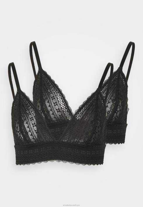 femei 2pp greer dantela bralette sutien triunghi negru Anna Field2284914