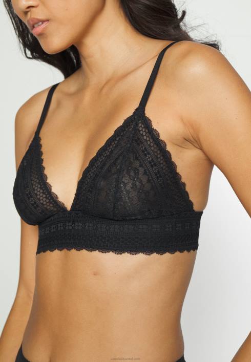 femei 2pp greer dantela bralette sutien triunghi negru Anna Field2284914