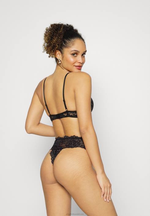 femei 5pp tanga din dantela cu talie mare, negru Anna Field2284969