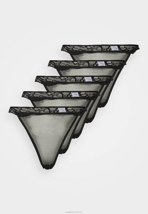 femei Pachet 5 tanga negru Anna Field22841004