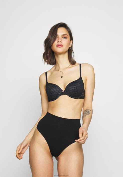 femei Tanga cu talie înaltă de 2 pp, negru Anna Field22841012