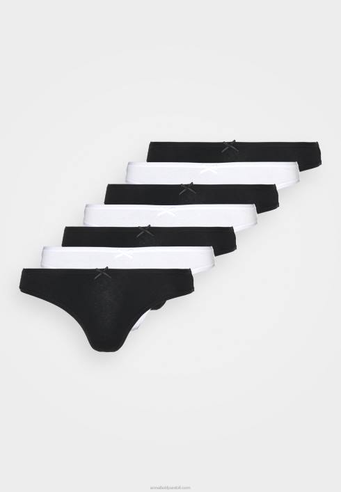 femei tanga georgina 7pp tanga bumbac negru/alb Anna Field2284979