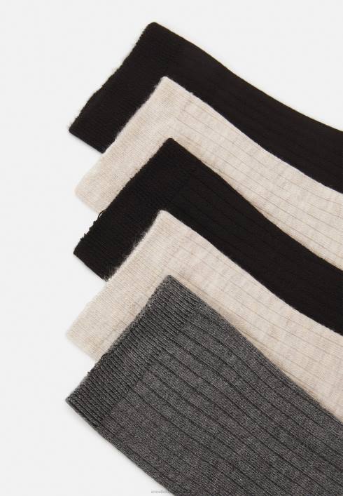 femei Pachet 5 șosete bej/negru/gri Anna Field22841120