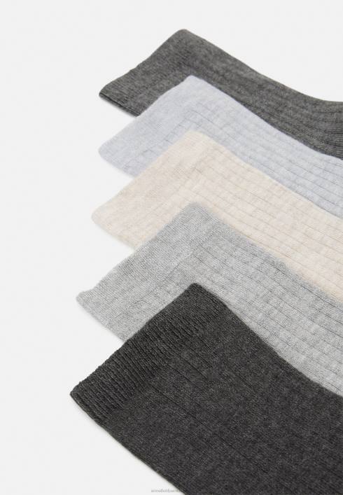 femei Pachet 5 șosete negru/gri Anna Field22841133