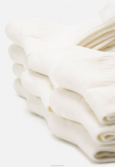 femei Pachet de 10 șosete de culoare albă Anna Field22841122