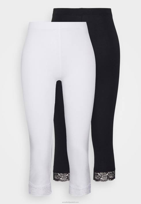 femei Pachet 2 pantaloni leggings negru/alb Anna Field2284661