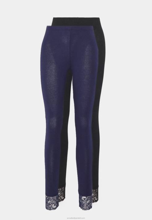 femei Pachet 2 pantaloni leggings negru/albastru închis Anna Field2284657