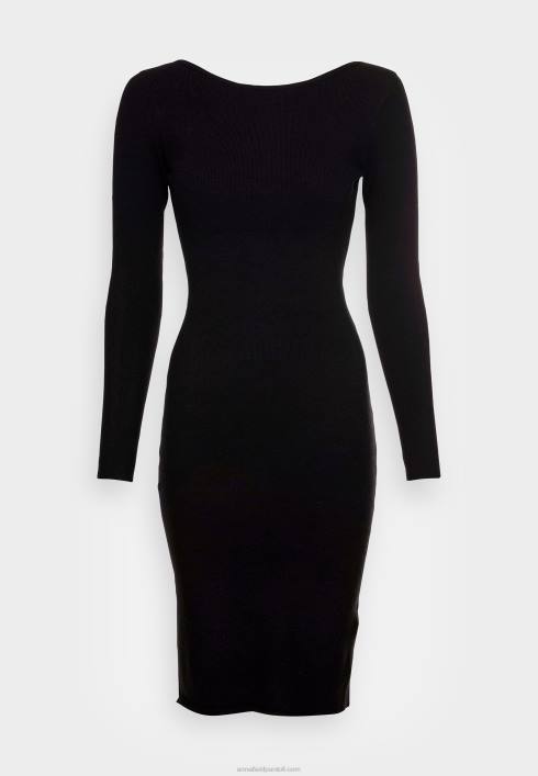 femei offener rcken bodycon mini strickkleid rochie neagra Anna Field2284193