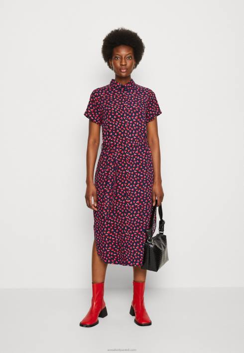 femei rochie camasa albastru inchis/rosu Anna Field228491