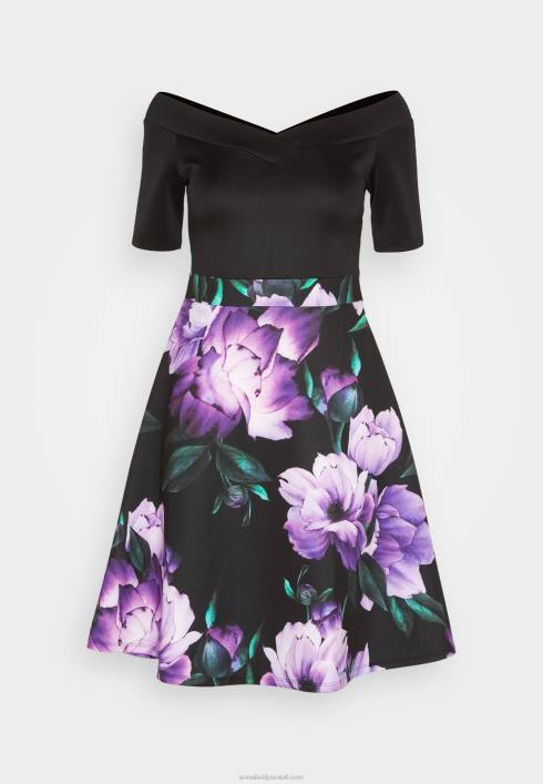 femei rochie de cocktail rochie de petrecere neagra/violet Anna Field228471