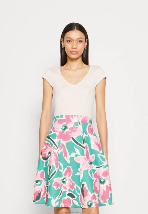 femei rochie din denim alb/verde/roz Anna Field228468