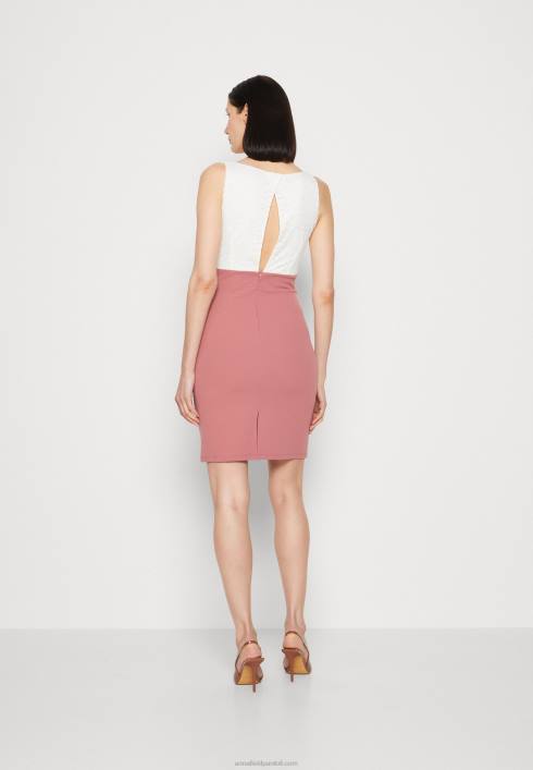 femei rochie din jerse alb/roz Anna Field228436