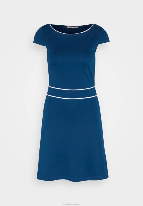 femei rochie din jerse albastru/alb Anna Field2284124