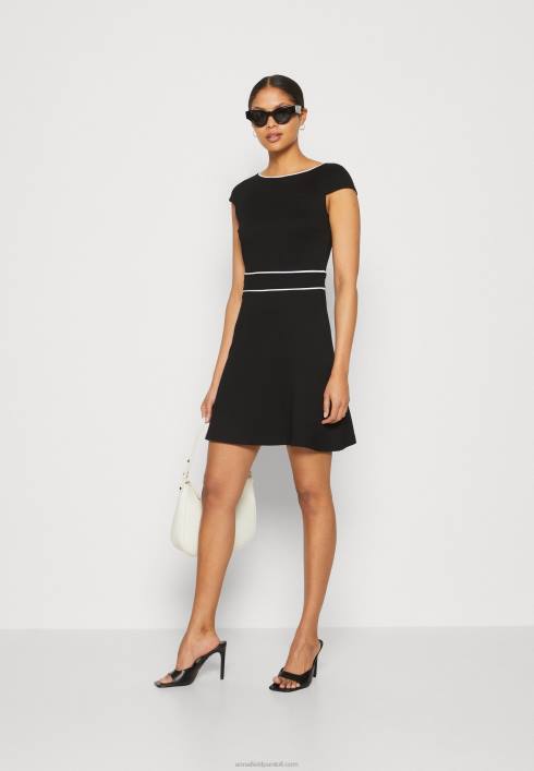 femei rochie din jerse negru/alb Anna Field2284113