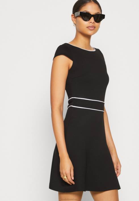 femei rochie din jerse negru/alb Anna Field2284113