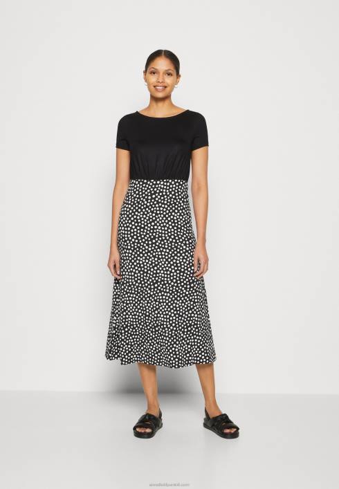 femei rochie din jerse negru/alb Anna Field2284171