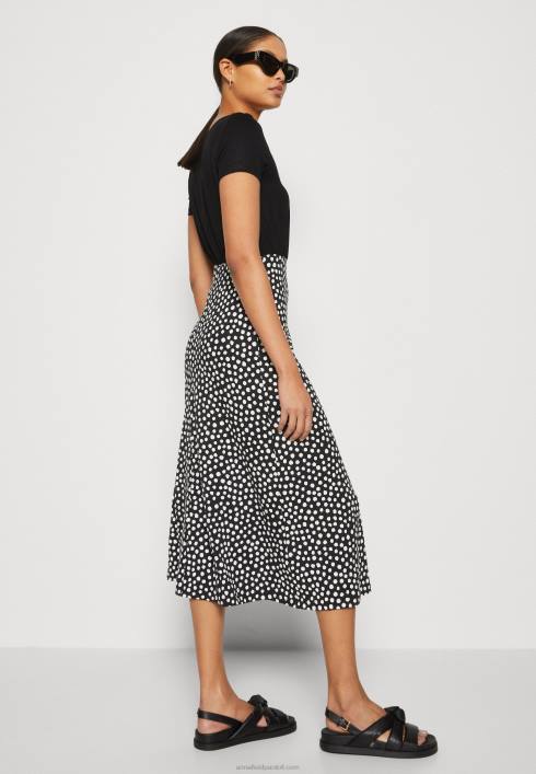 femei rochie din jerse negru/alb Anna Field2284171