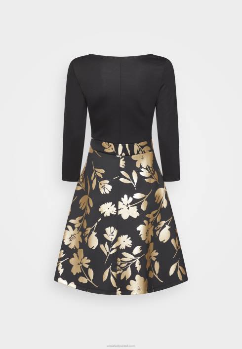 femei rochie din jerse negru auriu Anna Field2284186