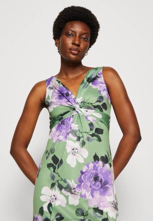 femei rochie din jerse verde/violet/alb Anna Field228478