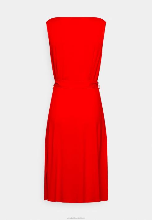 femei rochie midi volant rochie de zi rosie Anna Field22844