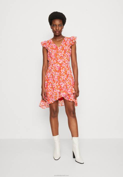 femei rochie scurta volanta rochie de zi rosu/multicolor Anna Field228410