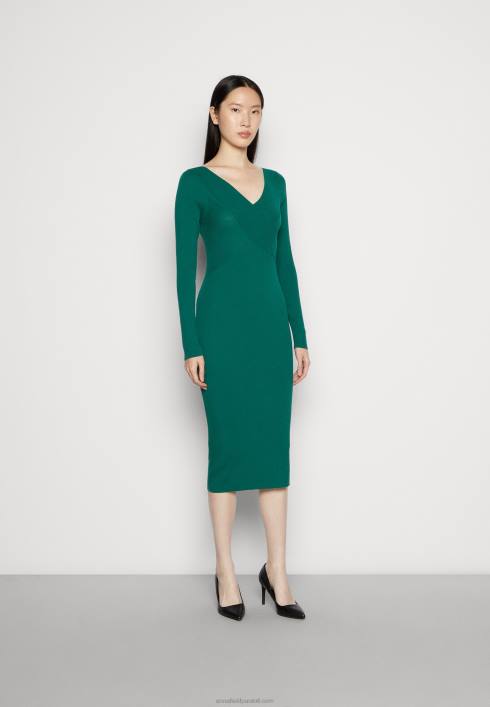 femei v ausschnitt bodycon midi strickkleid shift dress verde Anna Field2284196