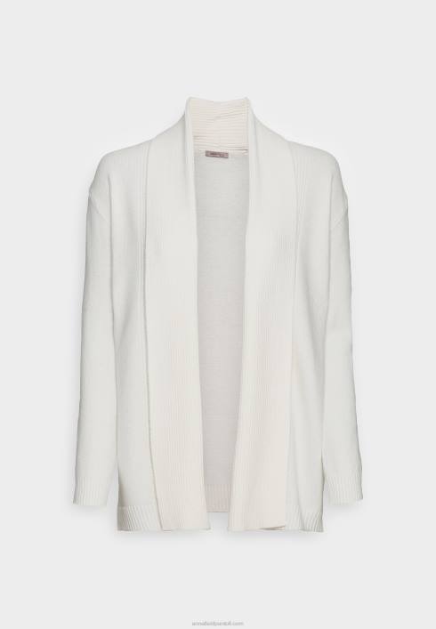 femei cardigan cu guler pliat cu nervuri alb cadru Anna Field2284827