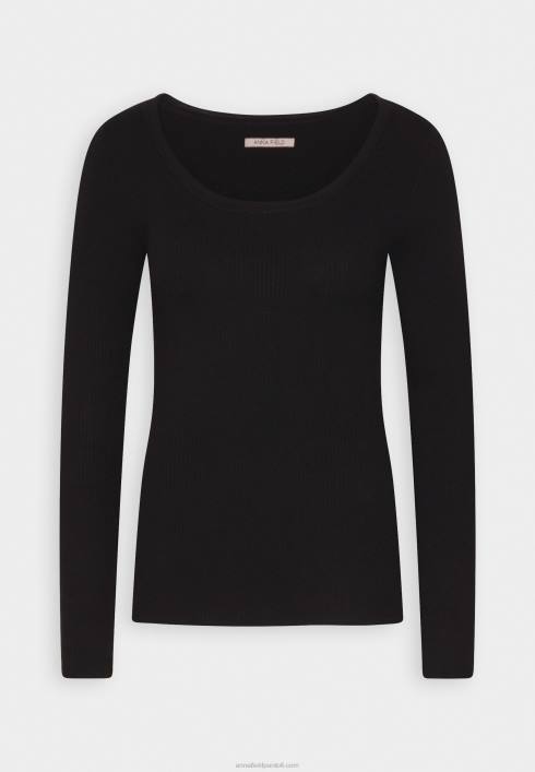 femei jumper negru cu detaliu nasturi Anna Field2284848