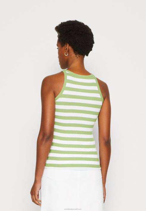 femei Pachet 2 top alb murdar/verde Anna Field2284479