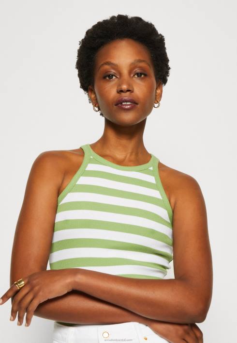 femei Pachet 2 top alb murdar/verde Anna Field2284479