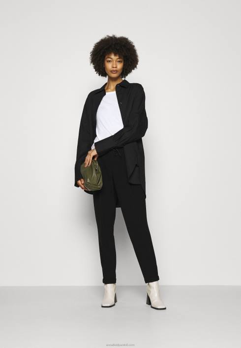 femei Pachet de 2 topuri cu mâneci lungi alb/negru Anna Field2284519