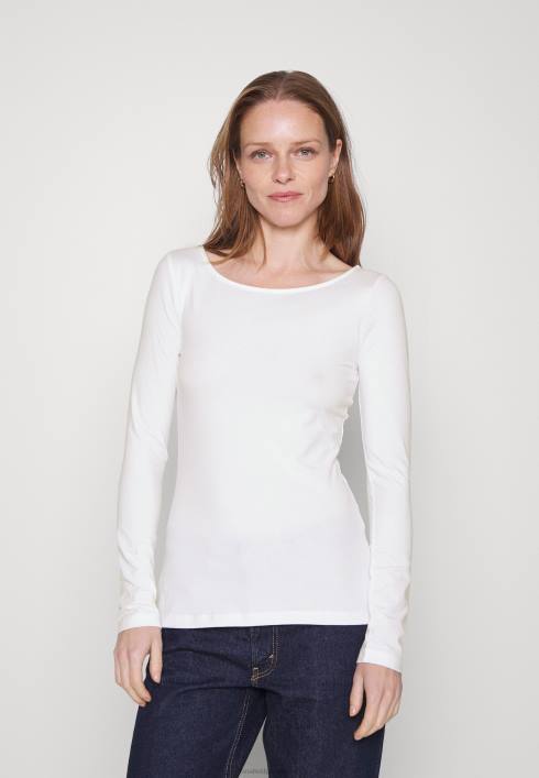 femei Pachet de 2 topuri cu mâneci lungi alb/verde Anna Field2284562