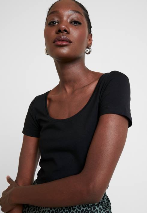 femei Pachet de 2 tricouri de bază negru Anna Field2284318