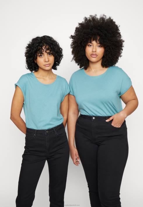 femei Pachet de 3 tricouri cu imprimeu albastru deschis/alb/negru Anna Field2284263