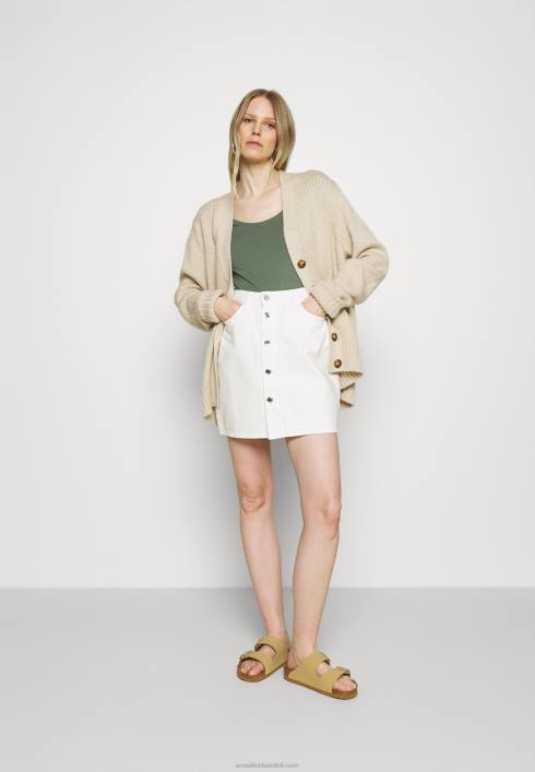 femei Pachet de 3 tricouri de bază alb/pete gri deschis/verde deschis Anna Field2284342