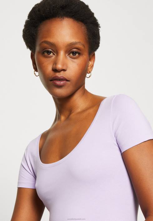 femei Pachet de 3 tricouri de bază mov/alb/gri deschis pestriț Anna Field2284264